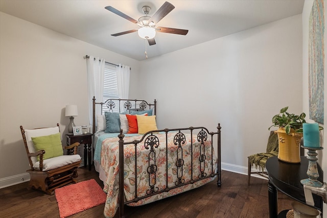 113 Glenwood Dr, Oak Point, TX 75068 - bedroom featuring wood finished floors and ceiling fan