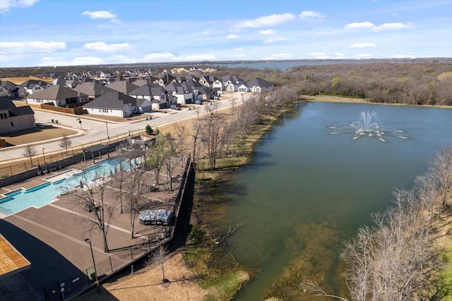 113 Glenwood Dr, Oak Point, TX 75068 - aerial perspective of suburban area with a nearby body of water and a pool