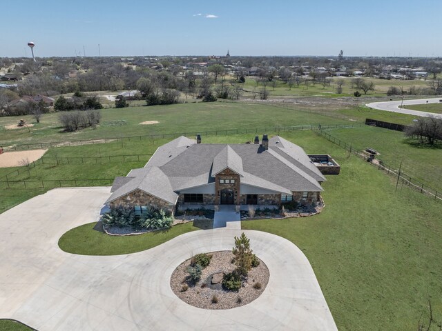 840 N Ash St, Muenster, TX 76252 - aerial view of sparsely populated area
