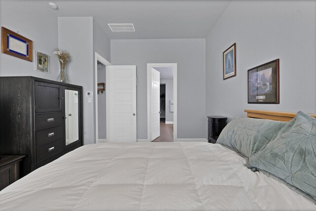 bedroom with baseboards