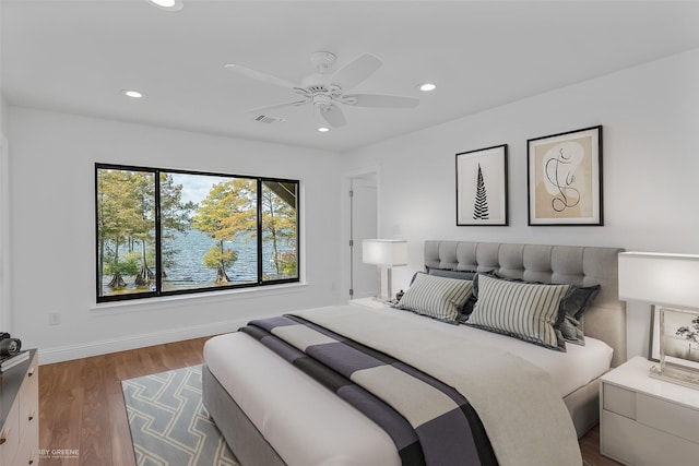 1756 Willow Point Dr, Shreveport, LA 71119 - bedroom with recessed lighting, wood finished floors, and ceiling fan