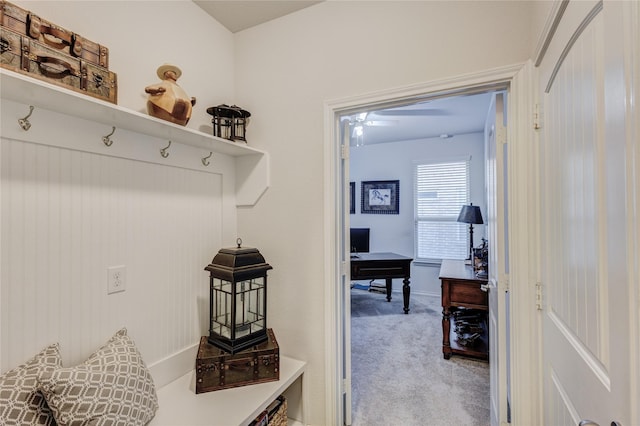 108 Oakmont Dr, Argyle, TX 76226 - mudroom featuring baseboards and carpet