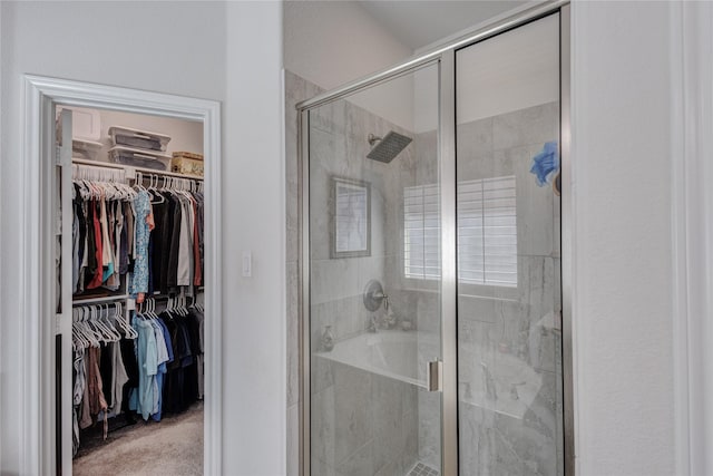 108 Oakmont Dr, Argyle, TX 76226 - full bath featuring a spacious closet and a stall shower