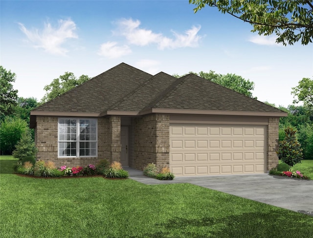 10609 Stag Ln, Fort Worth, TX 76036 - view of front of property featuring an attached garage, driveway, and brick siding
