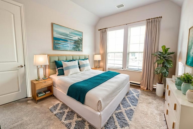 209 Chesapeake Dr, Forney, TX 75126 - bedroom featuring lofted ceiling and light carpet