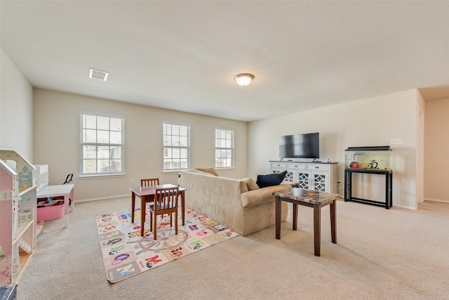 2224 Loreto Dr, Fort Worth, TX 76177 - living area featuring light carpet and baseboards