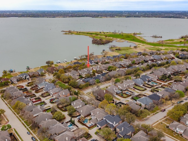 1381 Coastal Dr, Rockwall, TX 75087 - view of property location with a large body of water and nearby suburban area