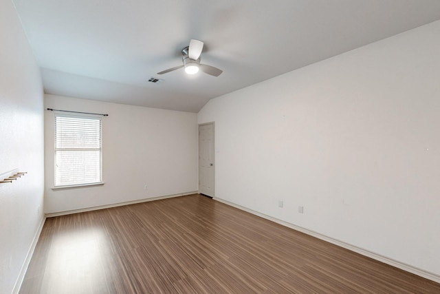 1312 Cattle Crossing Dr, Fort Worth, TX 76131 - unfurnished room featuring ceiling fan, wood finished floors, and baseboards