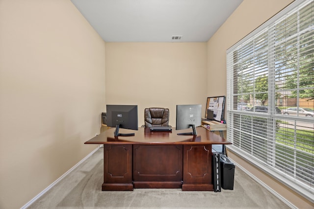1192 Oak Hill Ln, Murphy, TX 75094 - home office with light colored carpet and baseboards