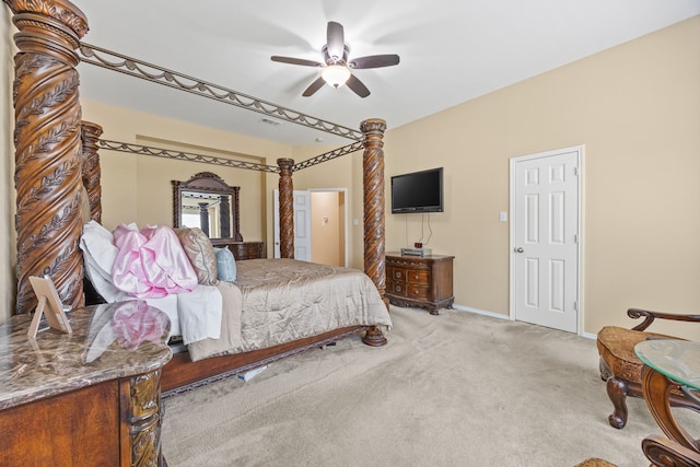 1192 Oak Hill Ln, Murphy, TX 75094 - bedroom featuring carpet flooring, baseboards, and a ceiling fan