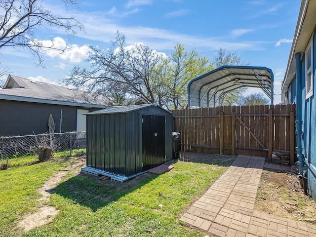 5536 Goodman Ave, Fort Worth, TX 76107 - view of yard with a gate and a carport