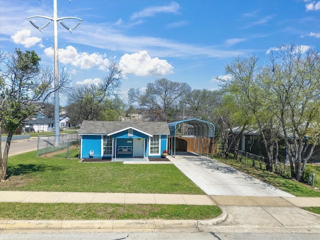 5536 Goodman Ave, Fort Worth, TX 76107 - single story home with a detached carport and driveway