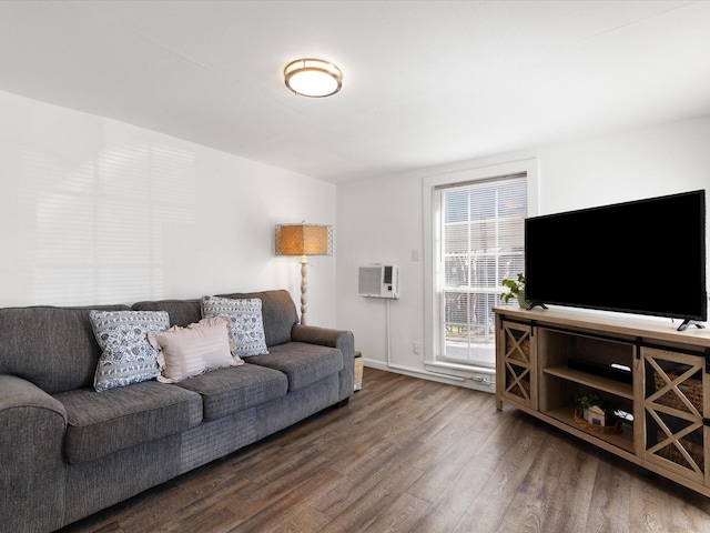5536 Goodman Ave, Fort Worth, TX 76107 - living room with wood finished floors and baseboards
