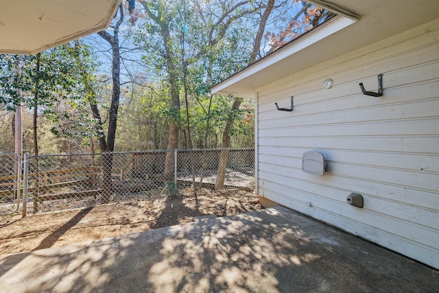 exterior space with fence