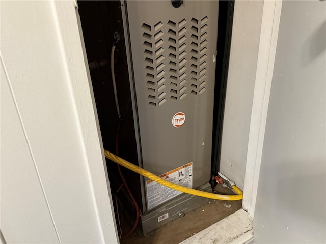 interior details with heating unit