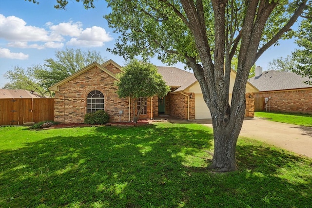 7732 Sagebrush Ct N, North Richland Hills, TX 76182 - view of front of property featuring an attached garage, brick siding, and driveway