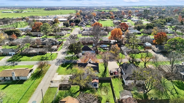 632 E Main, Pilot Point, TX 76258 - birds eye view of property with a residential view