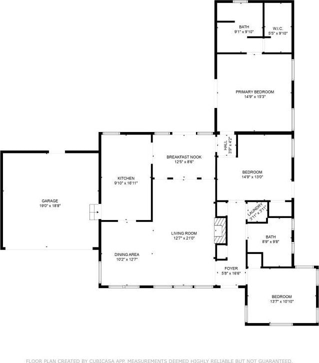 1410 Corto Dr, Dallas, TX 75218 - floor plan / room layout