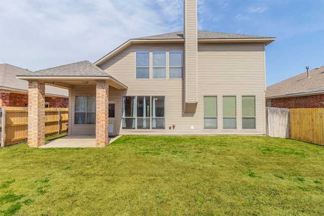 1209 Kachina Ln, Fort Worth, TX 76052 - back of property with a patio area and a shingled roof