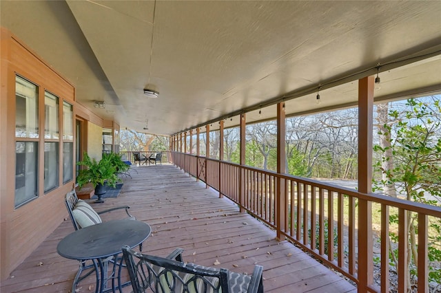 view of wooden terrace