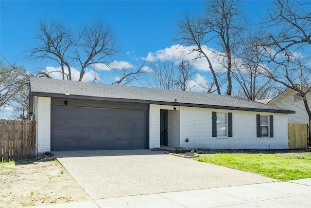 1505 W Collin, Corsicana, TX 75110 - single story home featuring brick siding, an attached garage, and concrete driveway