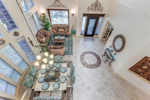 12252 Skipper Dr, Frisco, TX 75035 - foyer featuring a high ceiling