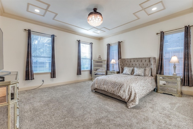 12252 Skipper Dr, Frisco, TX 75035 - bedroom with crown molding, carpet, and baseboards