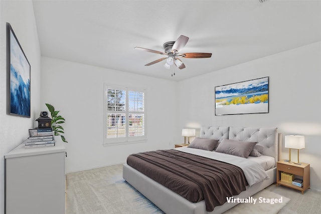 11279 Snyder Dr, Frisco, TX 75035 - bedroom with light carpet and ceiling fan