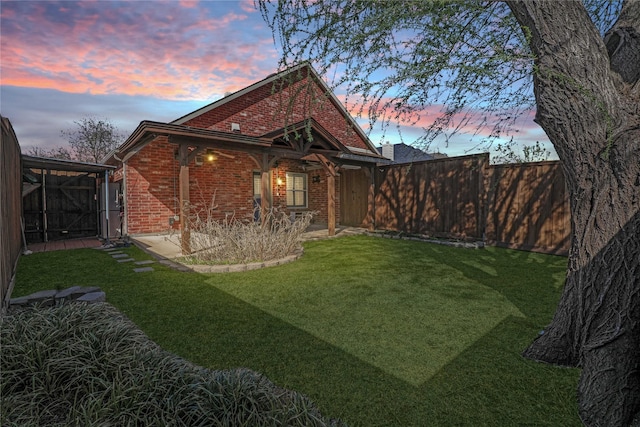 11279 Snyder Dr, Frisco, TX 75035 - rear view of property featuring brick siding and a patio area