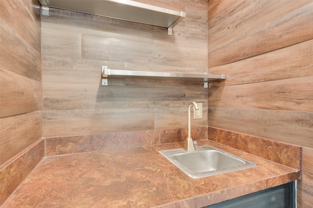 interior space featuring a sink