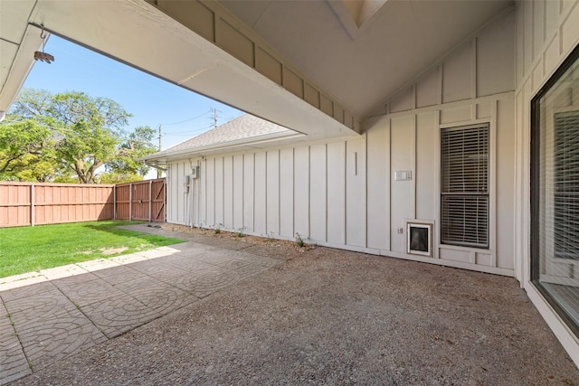 view of patio / terrace featuring a fenced backyard