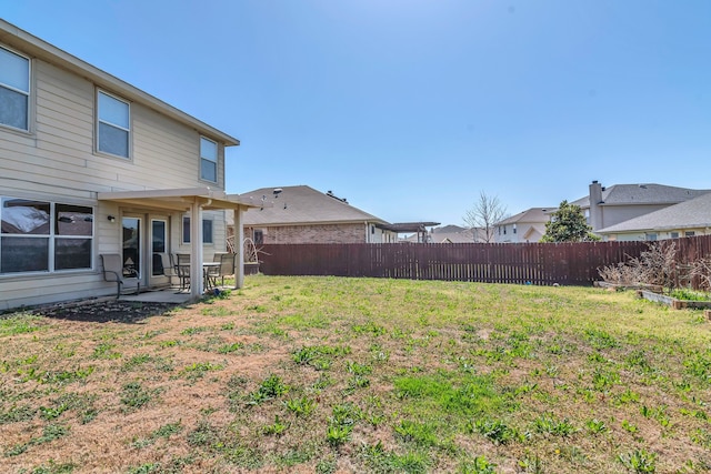 8529 Star Thistle Dr, Fort Worth, TX 76179 - view of yard with fence private yard and a patio