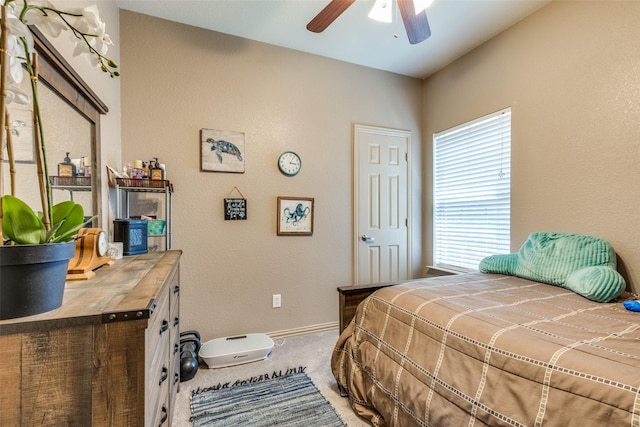 1017 Story Book Ln, Weatherford, TX 76086 - bedroom featuring a ceiling fan, baseboards, and carpet floors