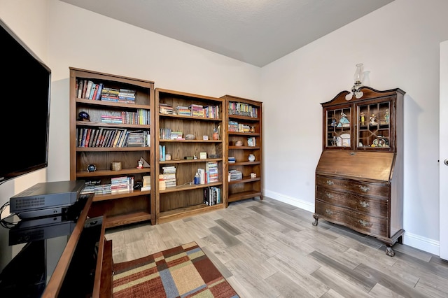 304 Welch Folly Ln, Aledo, TX 76008 - office area featuring baseboards and wood finished floors
