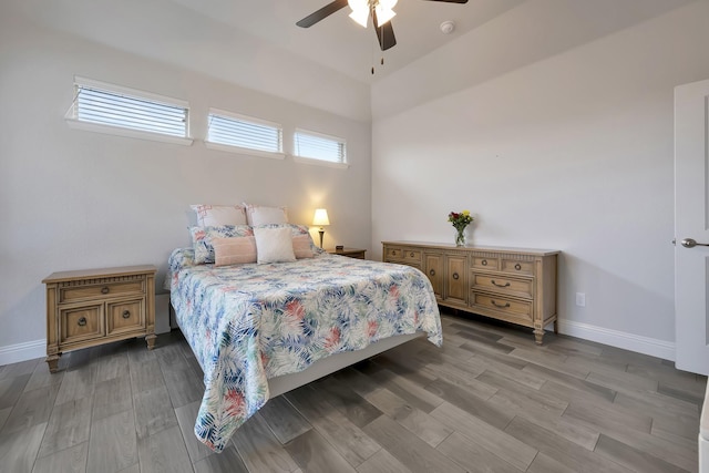 304 Welch Folly Ln, Aledo, TX 76008 - bedroom with wood finished floors, baseboards, and a ceiling fan