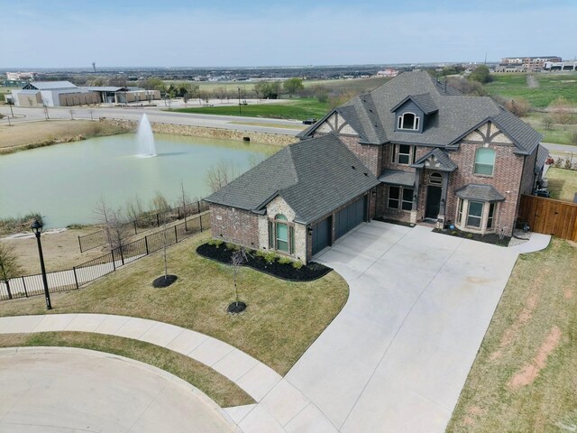 1261 Duke Dr, Prosper, TX 75078 - aerial view featuring a water view