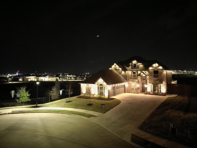 1261 Duke Dr, Prosper, TX 75078 - view of front of property with a garage, driveway, and fence