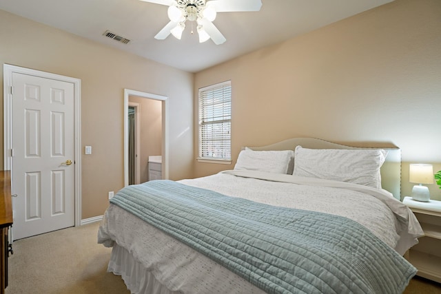 6004 Blossom Ct, Mckinney, TX 75072 - bedroom with light carpet, baseboards, and ceiling fan