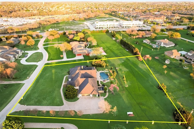15961 Custer Trl, Frisco, TX 75035 - drone / aerial view featuring a residential view