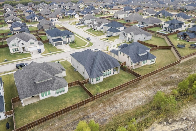 bird's eye view with a residential view