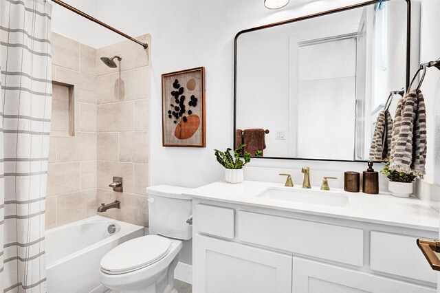 4909 Cheshire Ln, Parker, TX 75002 - bathroom featuring toilet, vanity, and shower / tub combo