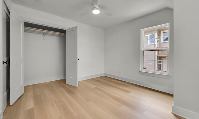 538 Proctor Ave, Waco, TX 76708 - unfurnished bedroom featuring light wood finished floors and baseboards