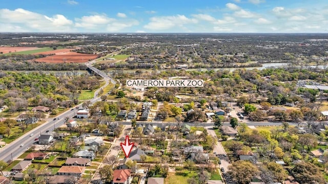 538 Proctor Ave, Waco, TX 76708 - aerial overview of property's location with nearby suburban area