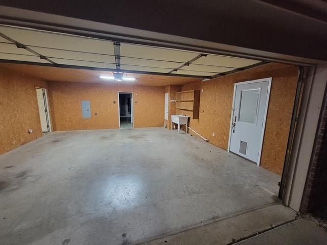 garage featuring a sink
