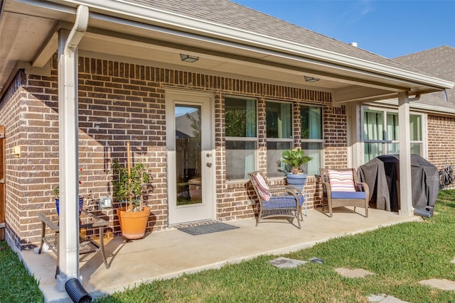 5928 Dunnlevy Dr, Fort Worth, TX 76179 - entrance to property featuring a shingled roof and brick siding