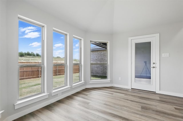 116 Mesa Dr, Glen Rose, TX 76043 - unfurnished sunroom with wood finished floors and baseboards