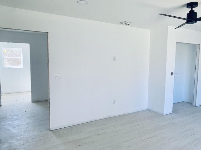 250 Skyview, Point, TX 75472 - spare room featuring light wood finished floors and ceiling fan