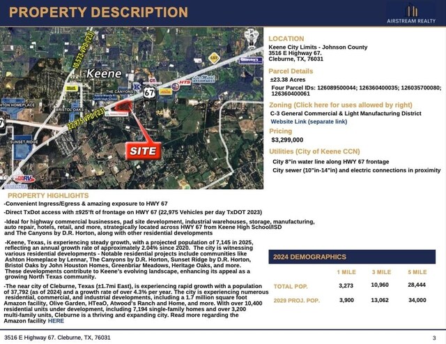 3516 E Hwy 67, Keene, TX 76031