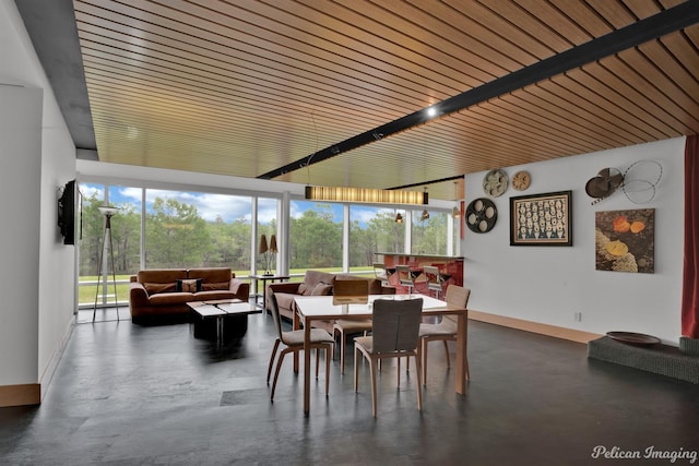 613 Moore Rd, Elm Grove, LA 71051 - dining room with a wall of windows