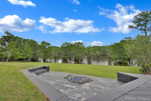 613 Moore Rd, Elm Grove, LA 71051 - view of patio / terrace featuring a water view